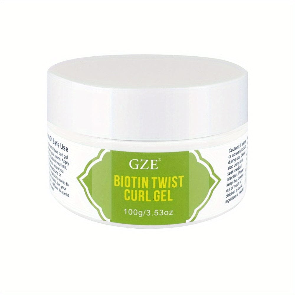 Biotin Twist Curl Gel - Hydrating Styling Formula for Stronger, Healthier Hair | Defines & Moisturizes