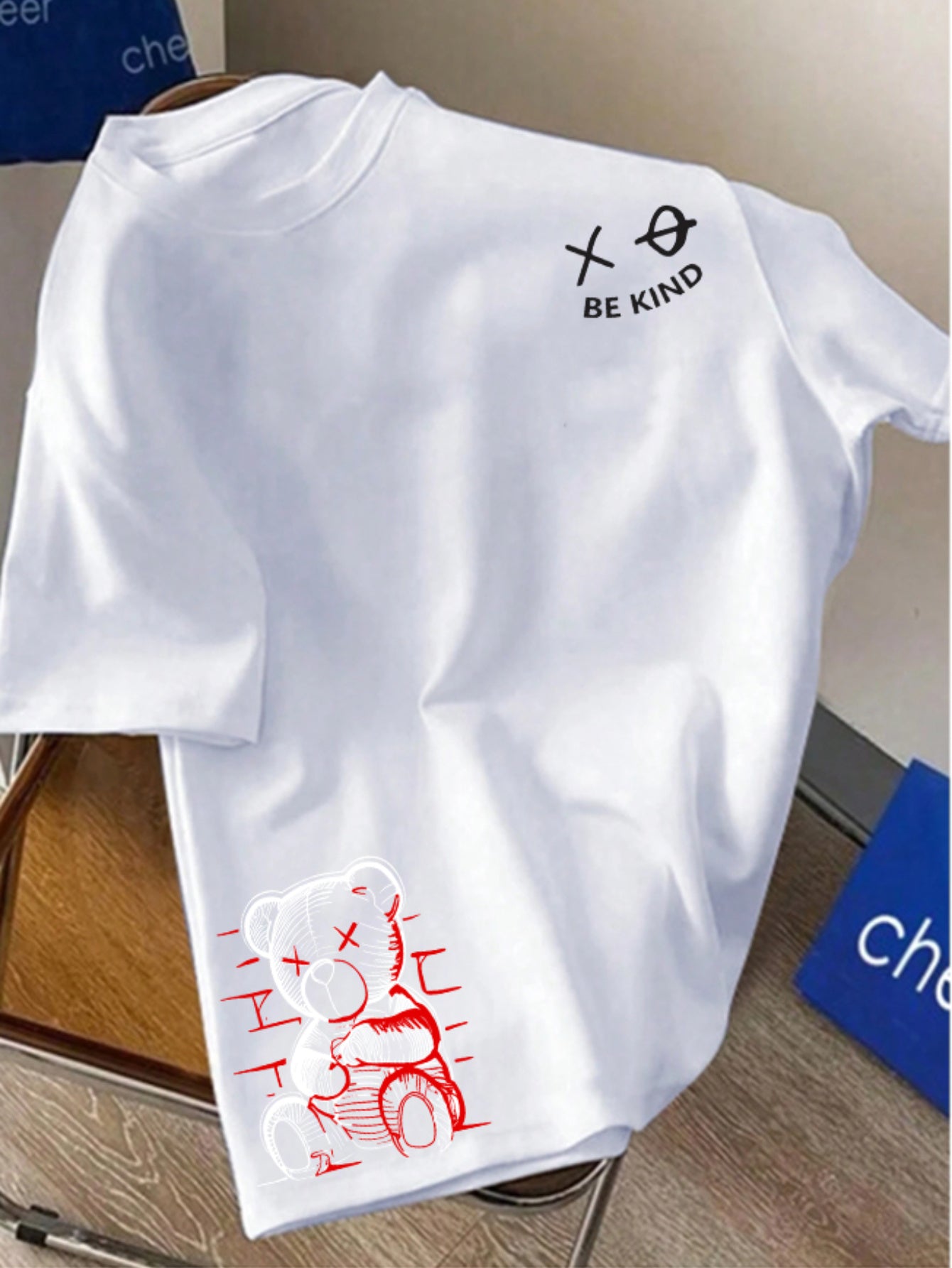 Kids' Summer Casual Crew Neck T-Shirt, Polyester 100% Knitted Fabric with Slight Stretch, Regular Fit with Alphabet Pattern, Boys' Short Sleeve Top for Outdoor Activities