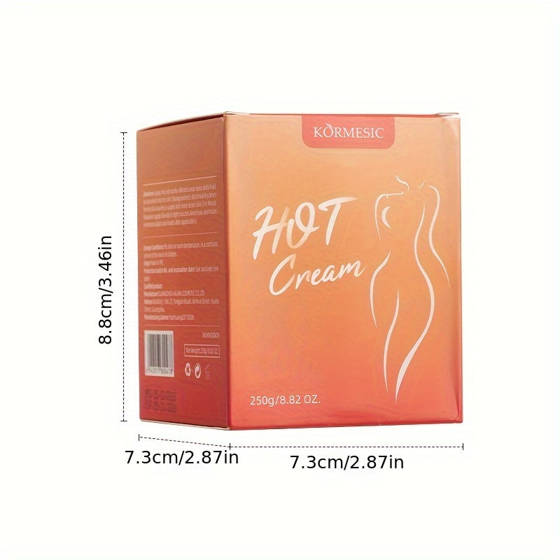 KORMESIC Hot Cream 250g - Unisex-adult, Alcohol-Free, Fast-Drying, Glycerin-Rich for Combination Skin, Unscented with Dimethicone, Compact Skin Effect