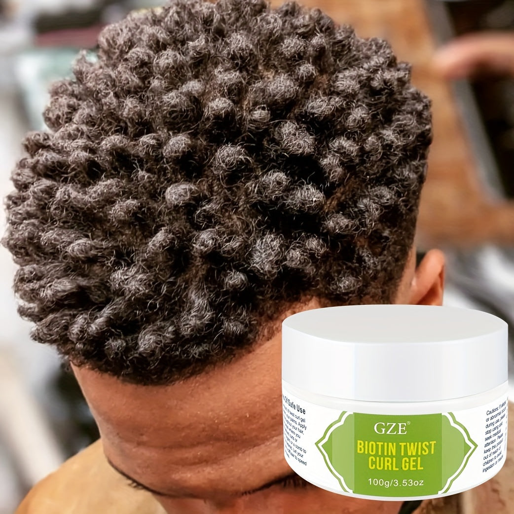 Biotin Twist Curl Gel - Hydrating Styling Formula for Stronger, Healthier Hair | Defines & Moisturizes