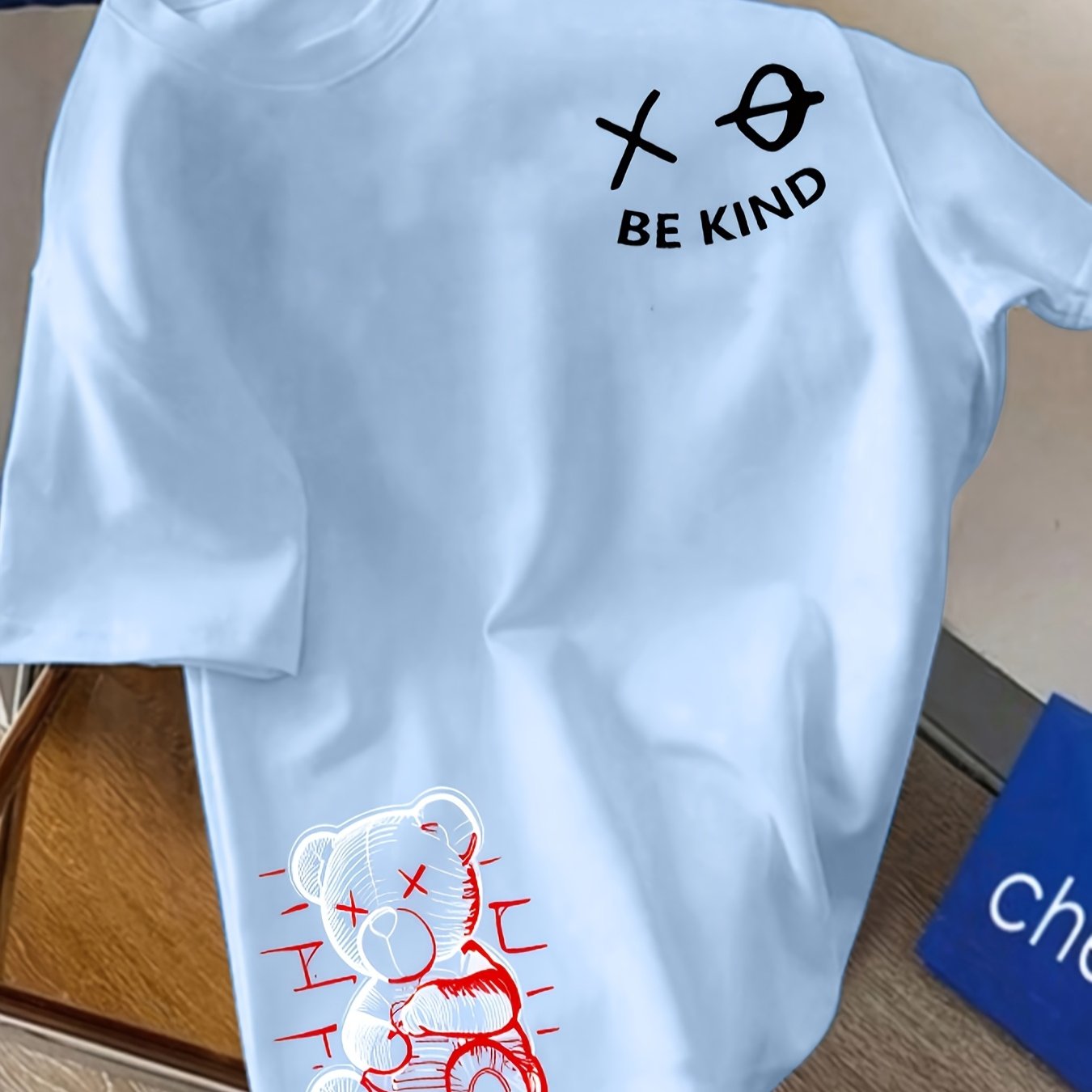 Kids' Summer Casual Crew Neck T-Shirt, Polyester 100% Knitted Fabric with Slight Stretch, Regular Fit with Alphabet Pattern, Boys' Short Sleeve Top for Outdoor Activities